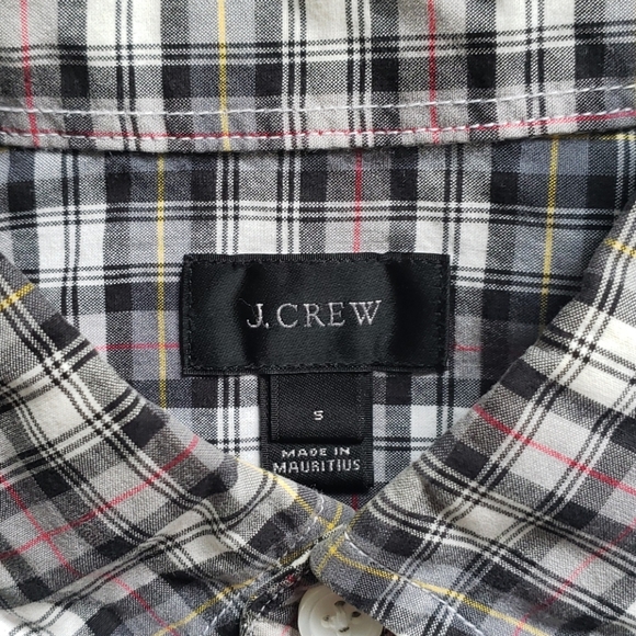 EUC J.Crew Mens Plaid Button Down sz Small - Picture 2 of 4